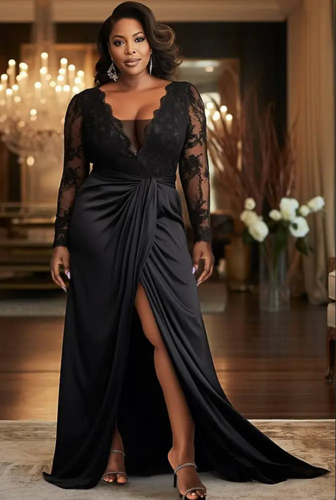 Mara Lace Long Sleeve Dress - Mother of The Bride